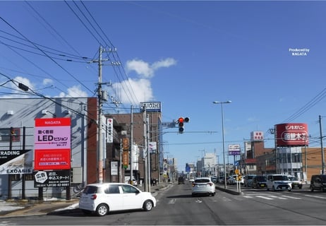 美原　道道１００号線美原３丁目交差点LV