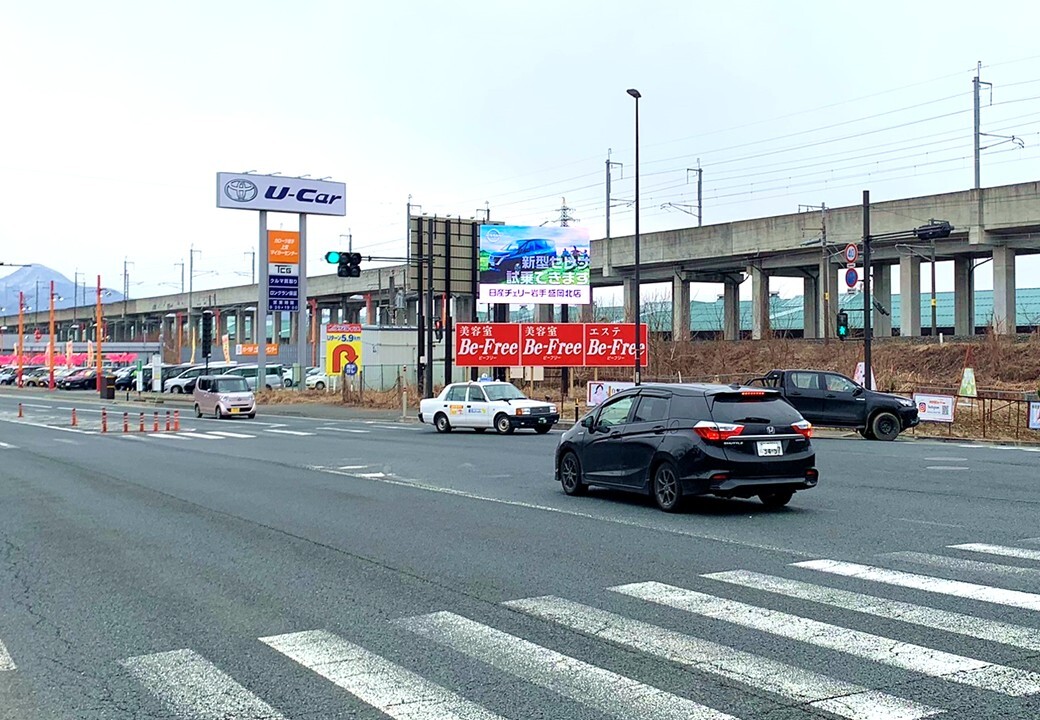 盛岡市 国道4号線 運動公園東口LEDビジョン