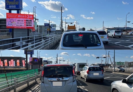 岩切利府街道洞ノ口交差点LEDビジョン