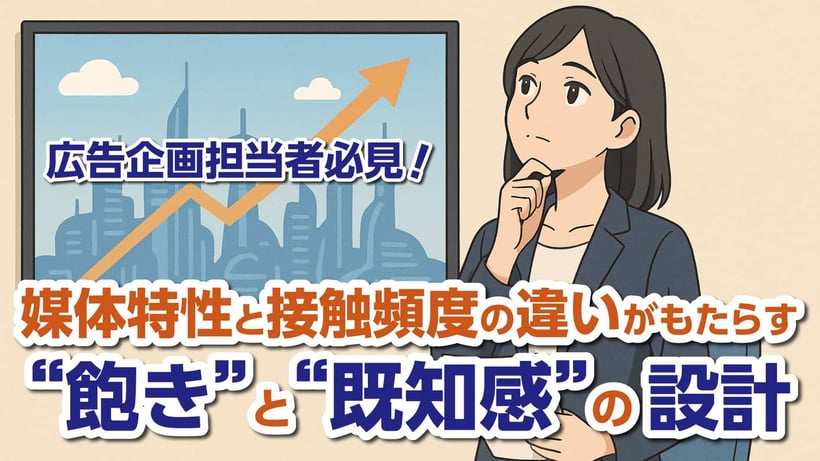 媒体特性と接触頻度の違いがもたらす“飽き”と“既知感”の設計