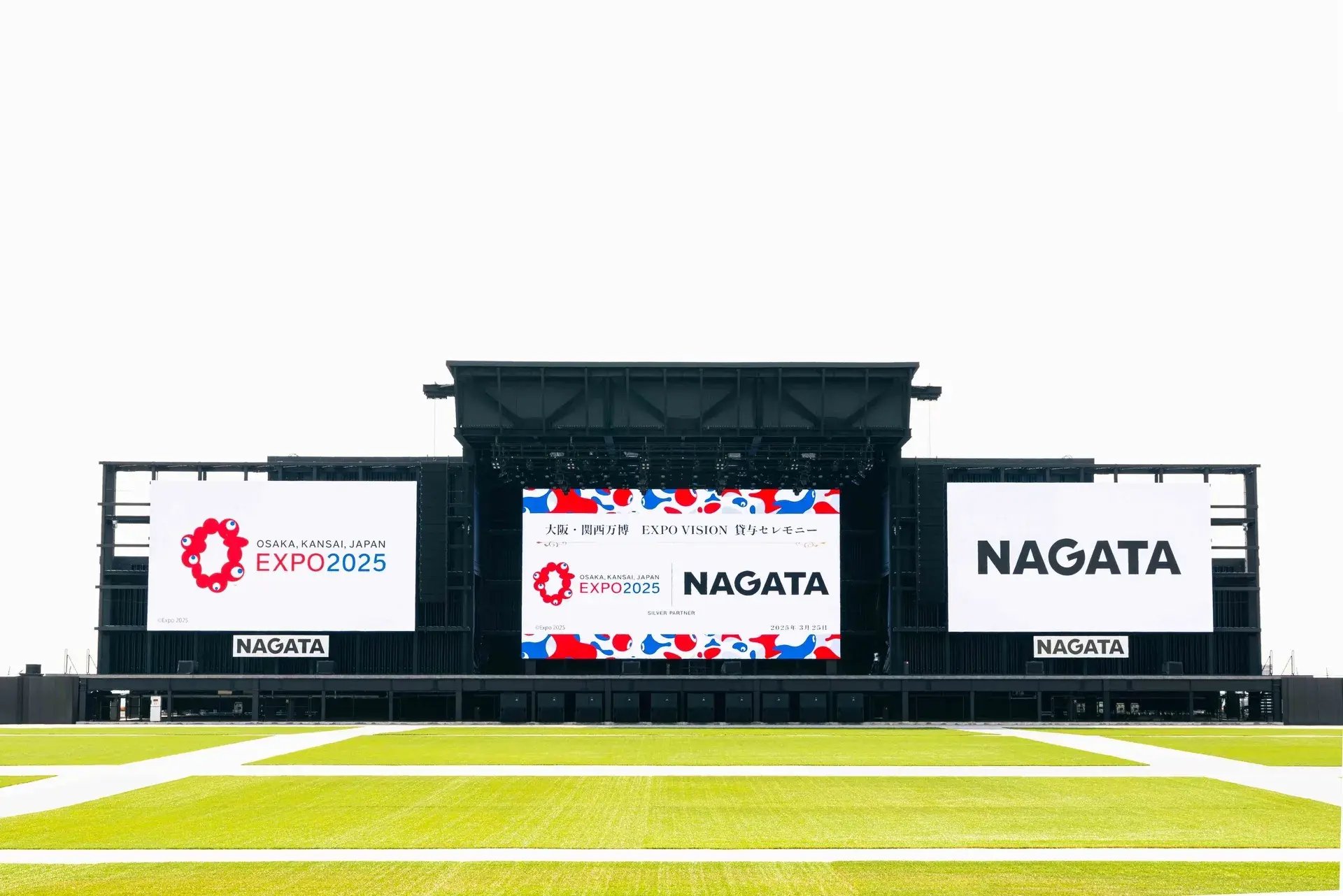 EXPOアリーナ「Matsuri」でのイベント映像を放映