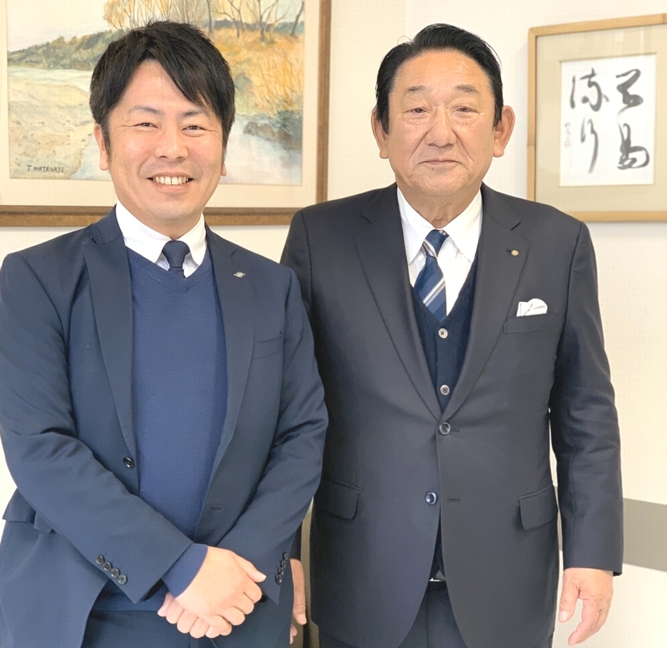 お客様と長田広告営業社員